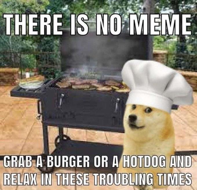 the doge that just wants to grill for god's sake - meme