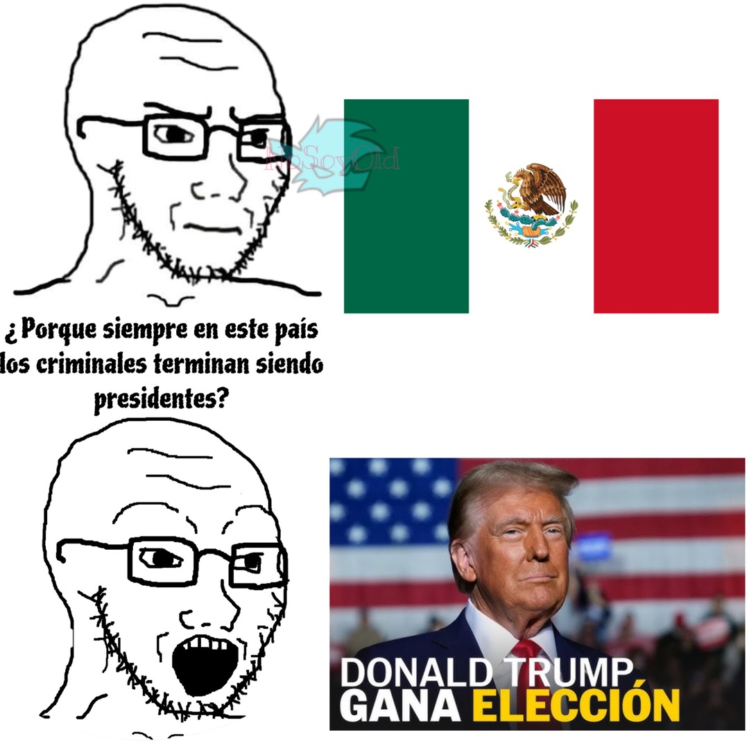 Aunque haciéndole sinceros, prefiero que gane un criminal que gane una mujer - meme