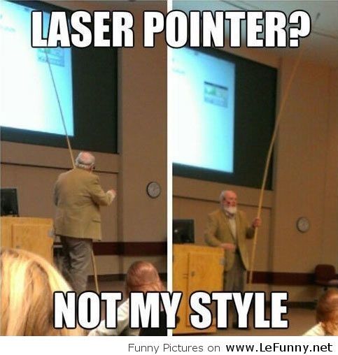 Laser not my style - meme