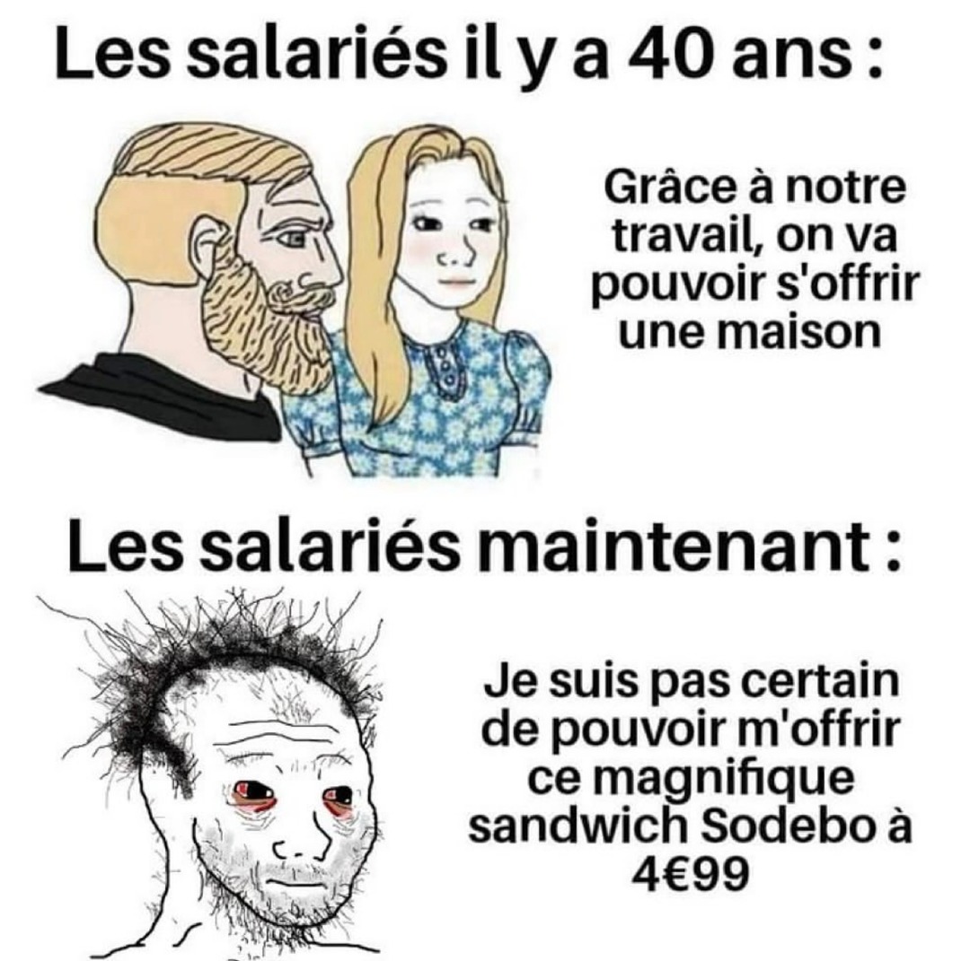Nos darons achetaient des baraques, moi j'hésite pour un sandwich - meme