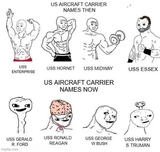 next up, USS Joseph Robinette Biden - meme