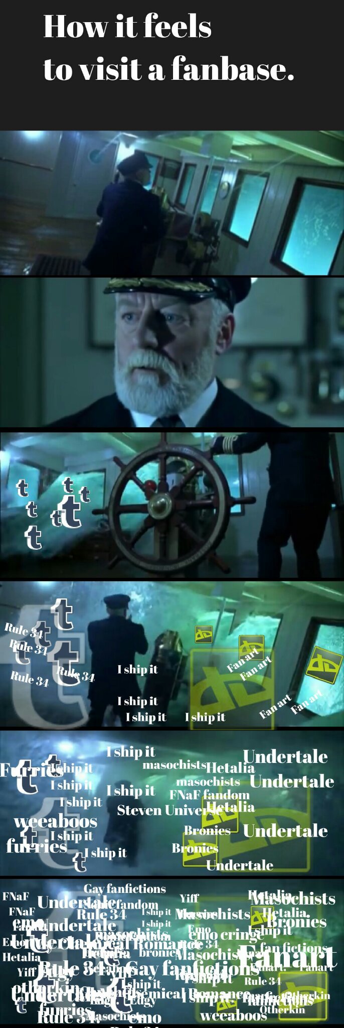 Never visit a fanbase. - meme