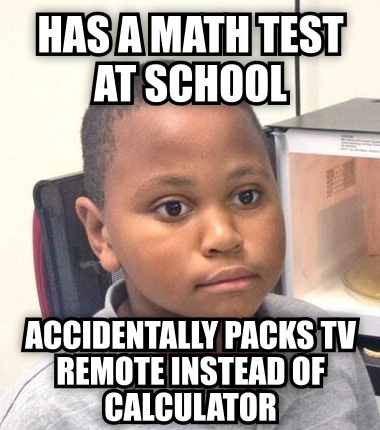 Changing channels at school - meme