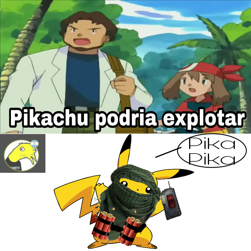 El titulo fue explotado por pikachu - meme