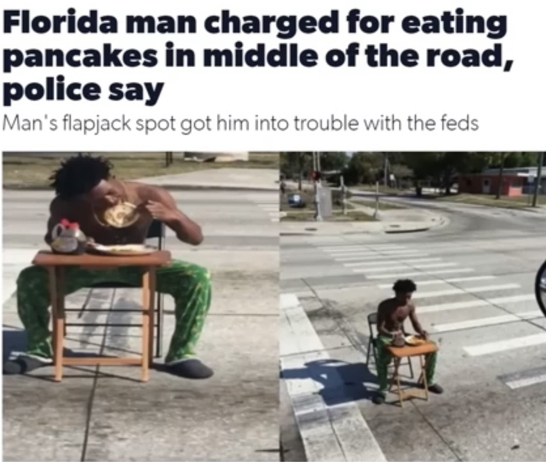 the misadventures of Florida man - meme