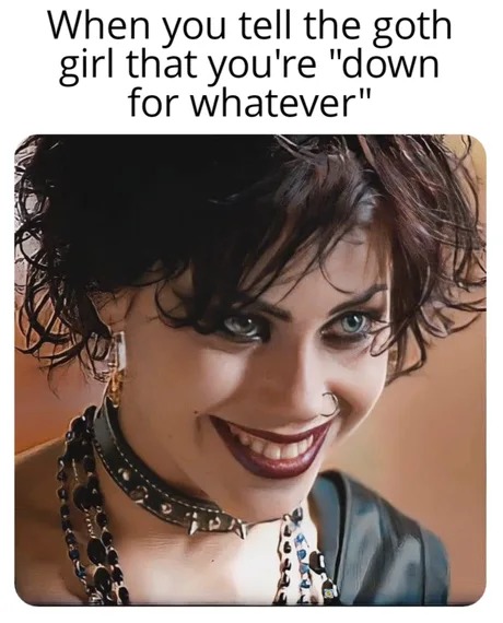Goth girl meme