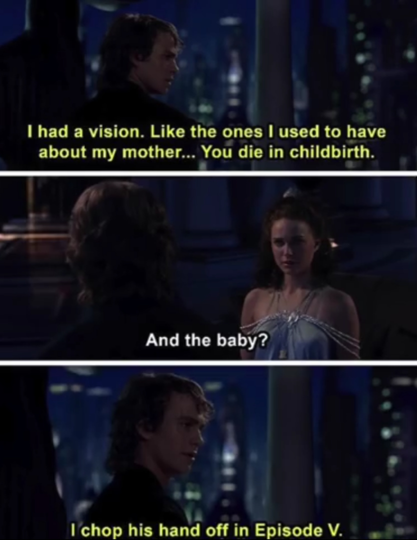 Anakin: Bad Jedi, worse father - meme