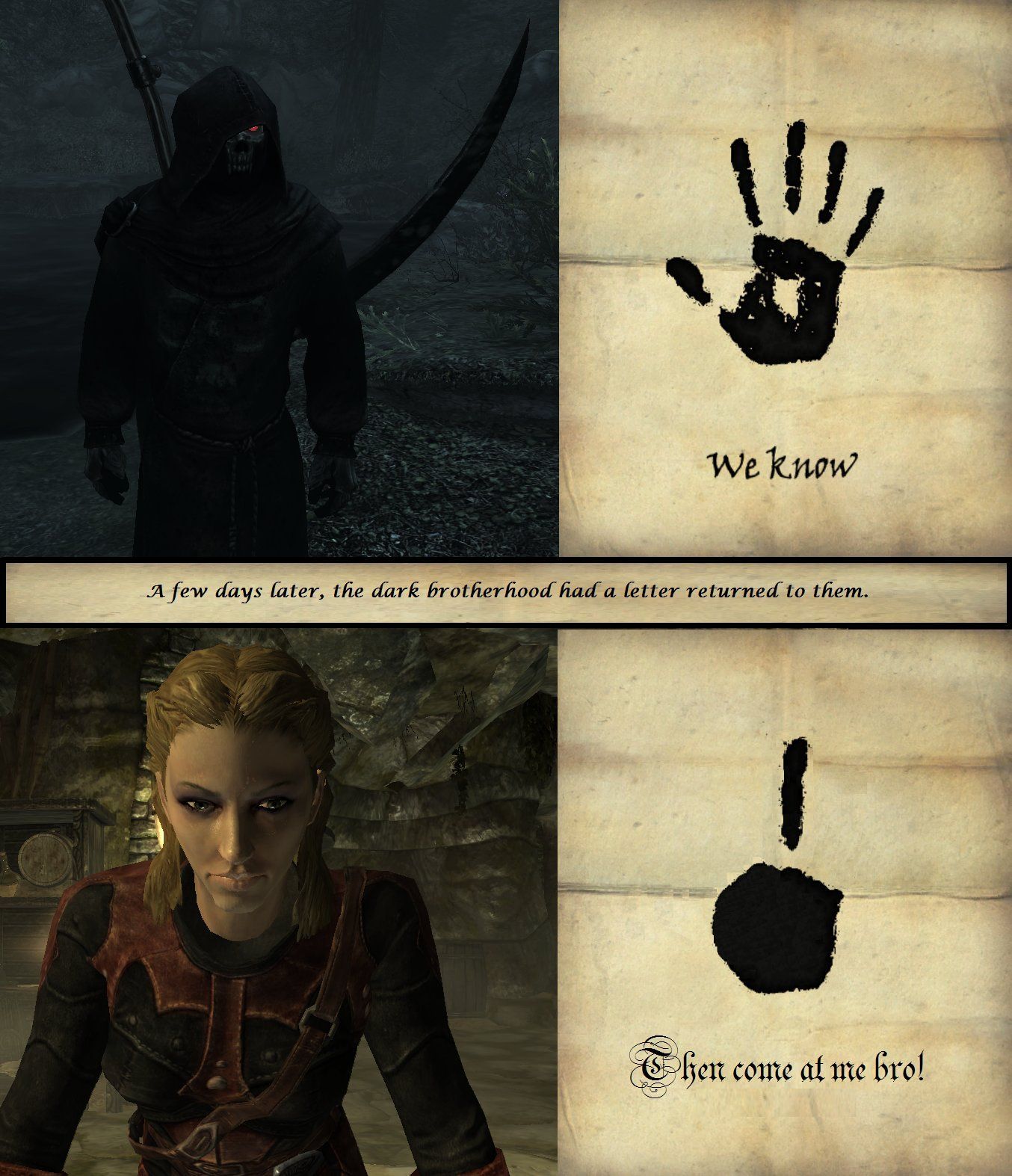 When I first played skyrim and got this I was scared shitless - meme