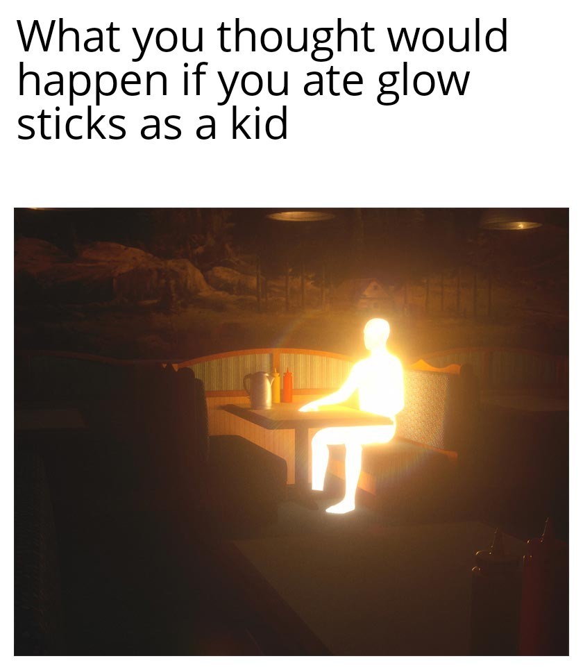 Glow sticks - meme