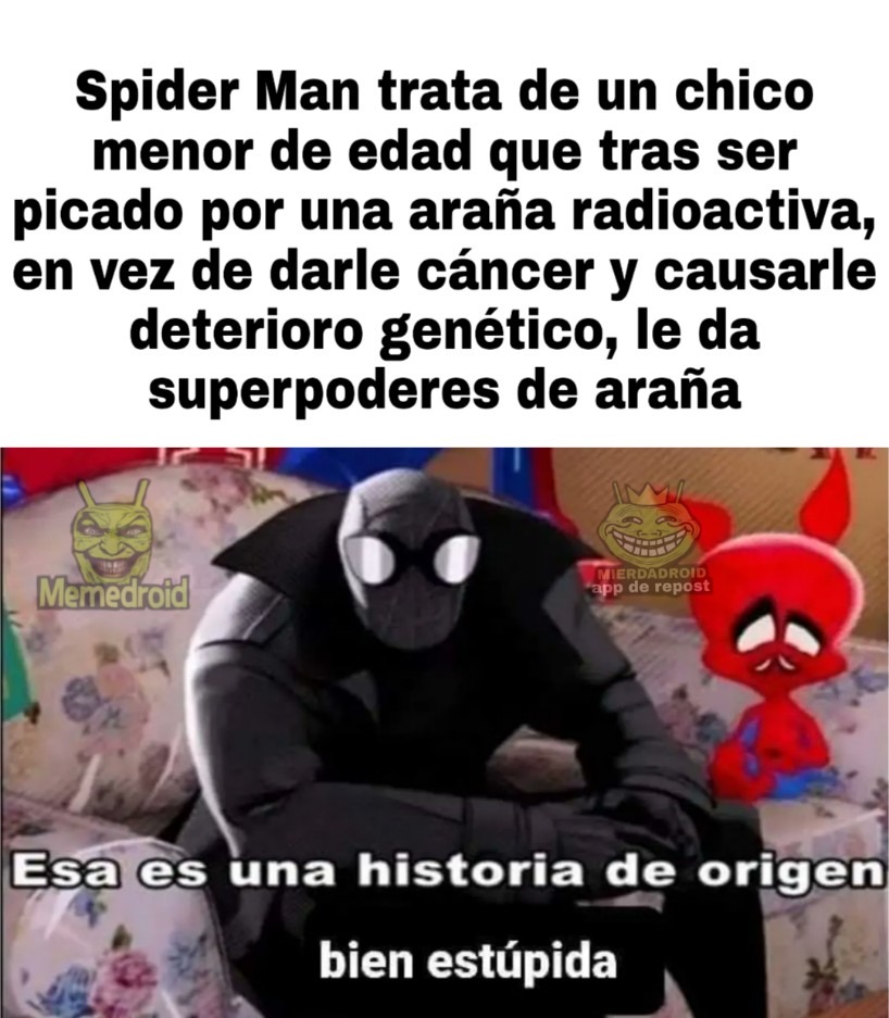 Spiderman es basura - meme