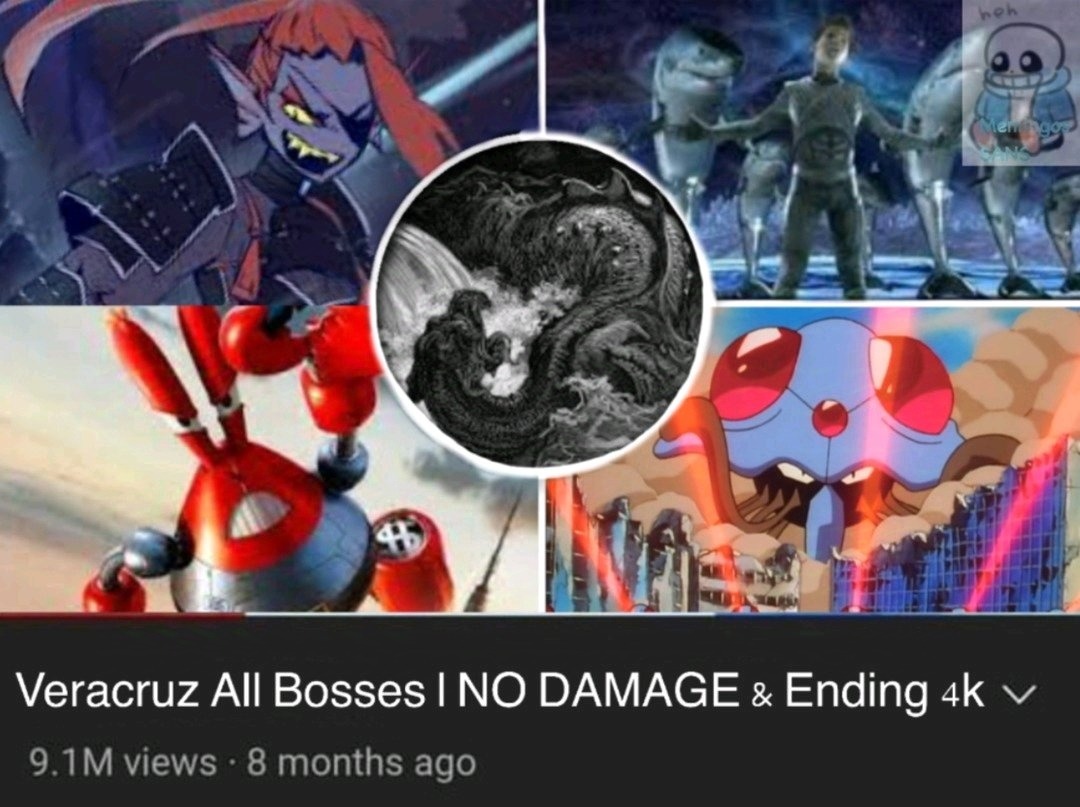 literal los videos de x all bosses siempre tienen esa puta miniatura - meme