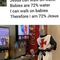 jesus can walk on water