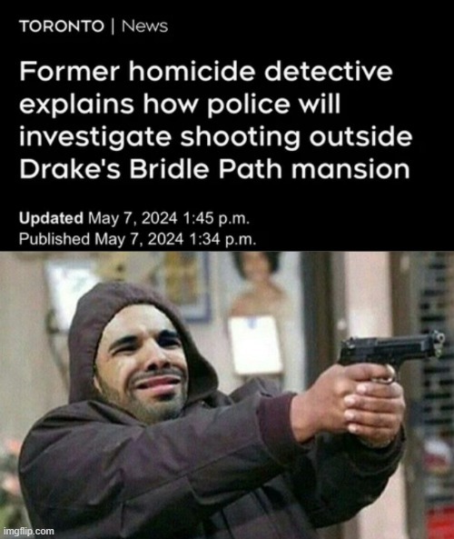 Drake shooting meme
