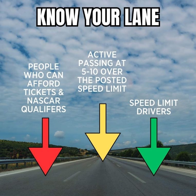 Know your lane - meme