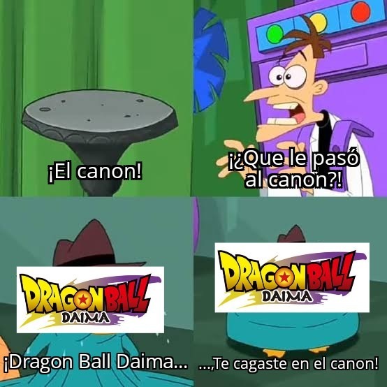Al final no explicaron porque Goku y Vegeta no usaron el ssj4 y el ssj3 en la Batalla de los Dioses, a este punto lo único canon para mi es el manga - meme