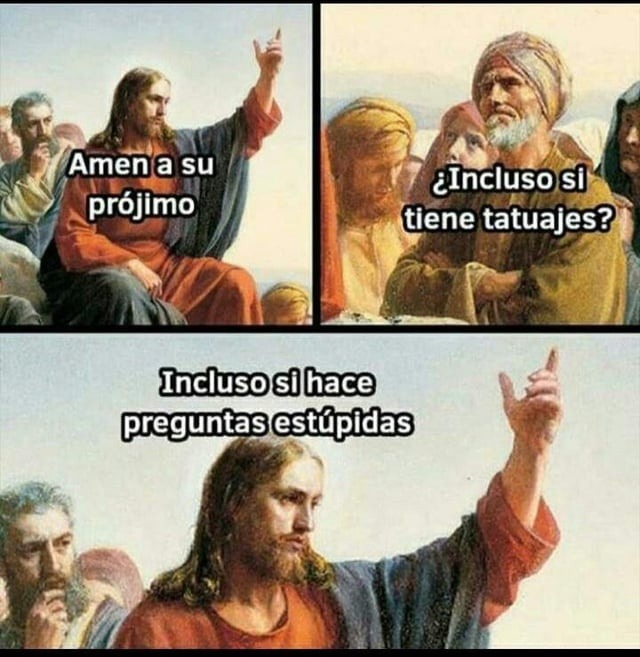 tatuajes y preguntas absurdas - meme
