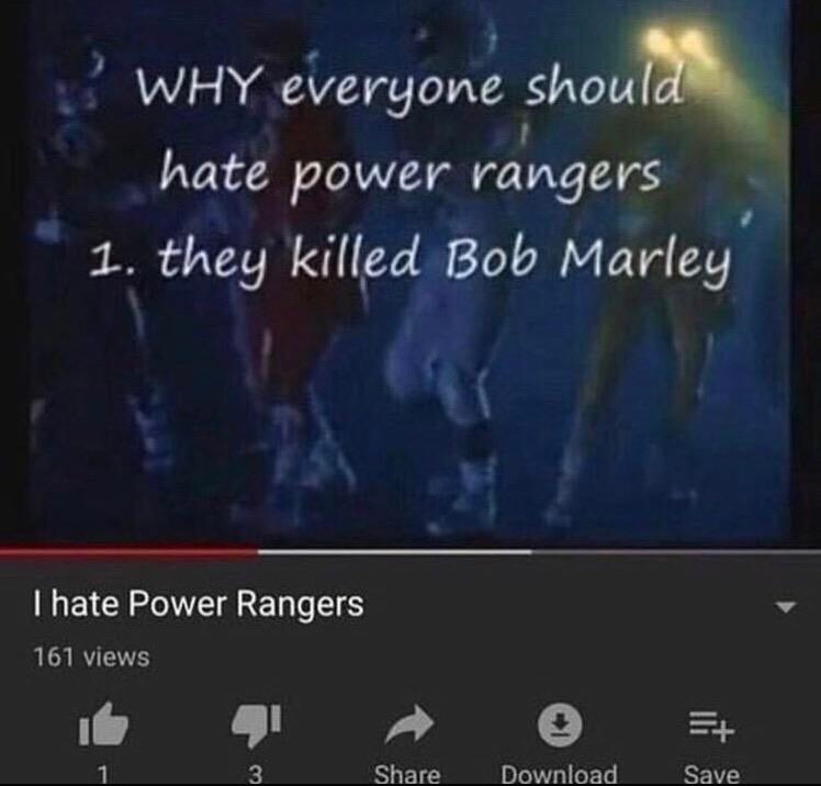 fuck the power rangers - meme