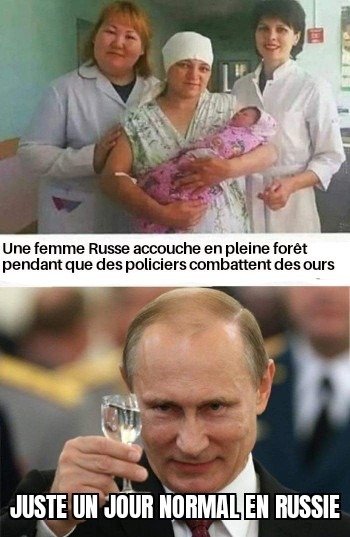 Vladimir aime la poutine - meme
