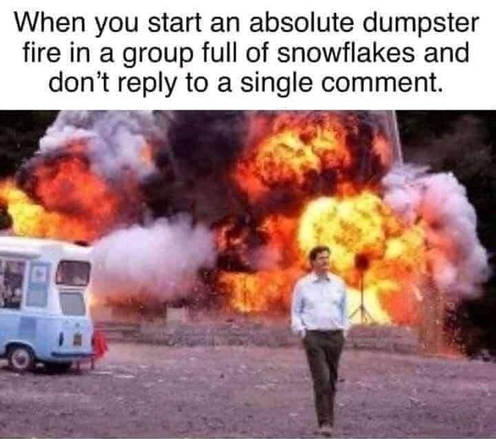 Dumpster fire - meme