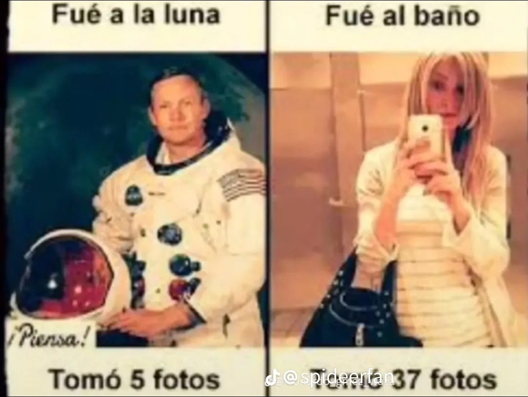 El título se fue a tomar una foto comiendo - meme