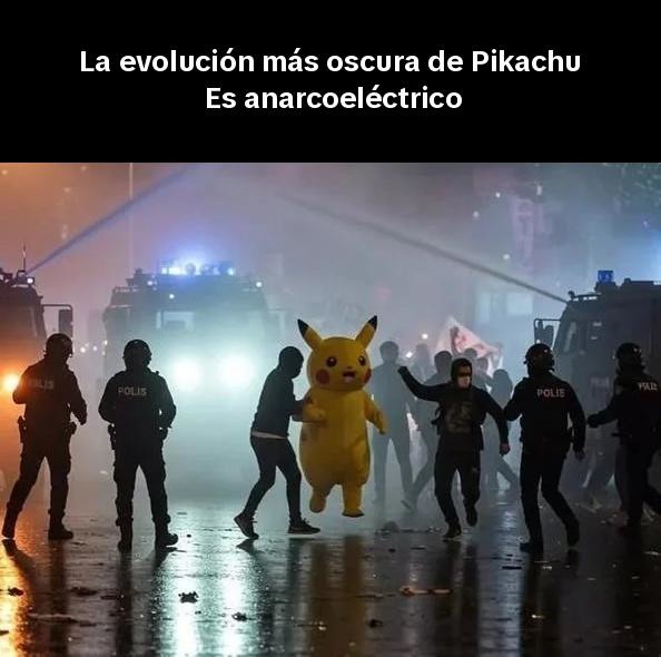 Pikachu anarquista - meme