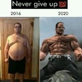 Never give up