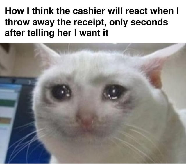 Funny cashier humor - meme