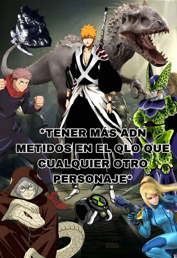 Cuando metes tanto ADN en el personaje que ya ni tú sabes qué es - meme
