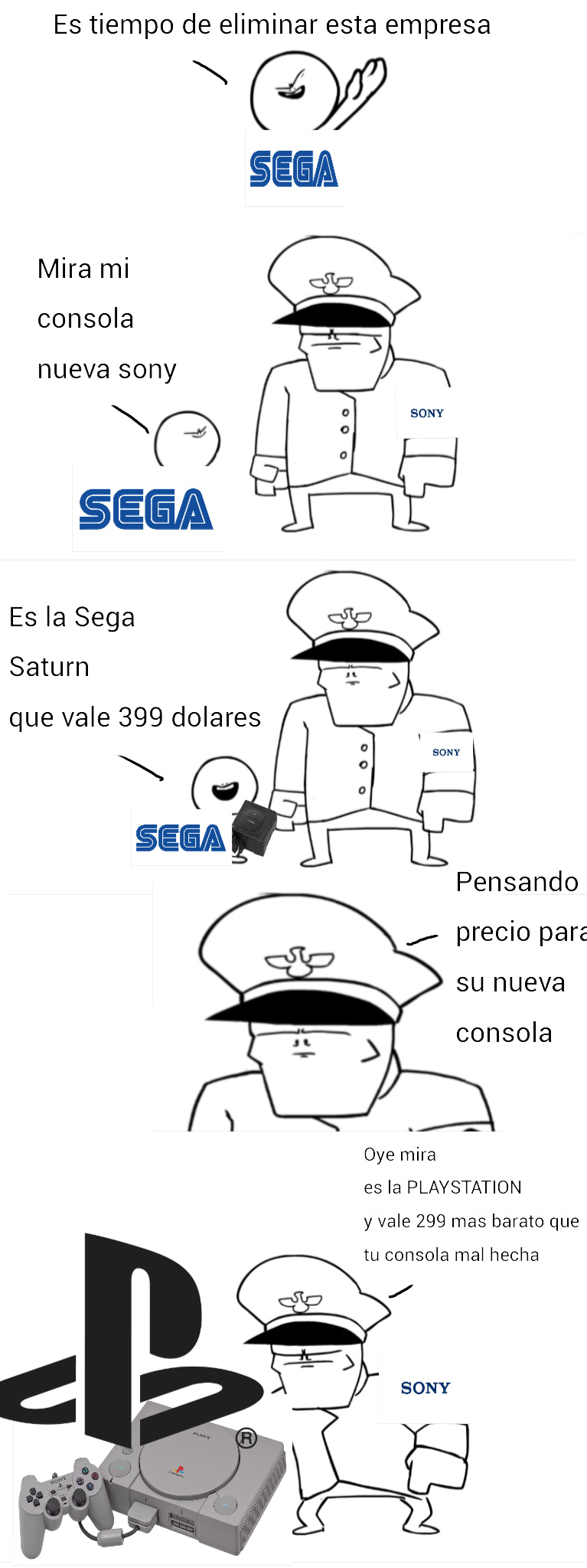 Sega vs Sony - meme