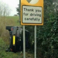 Gracias por conducir con cuidado...