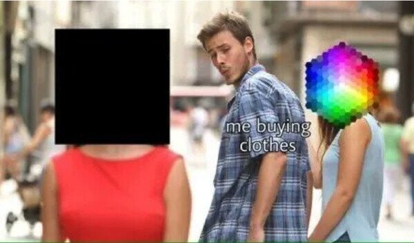 Comprando ropa - meme