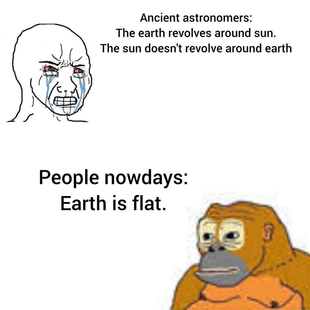 Earth is flat - meme
