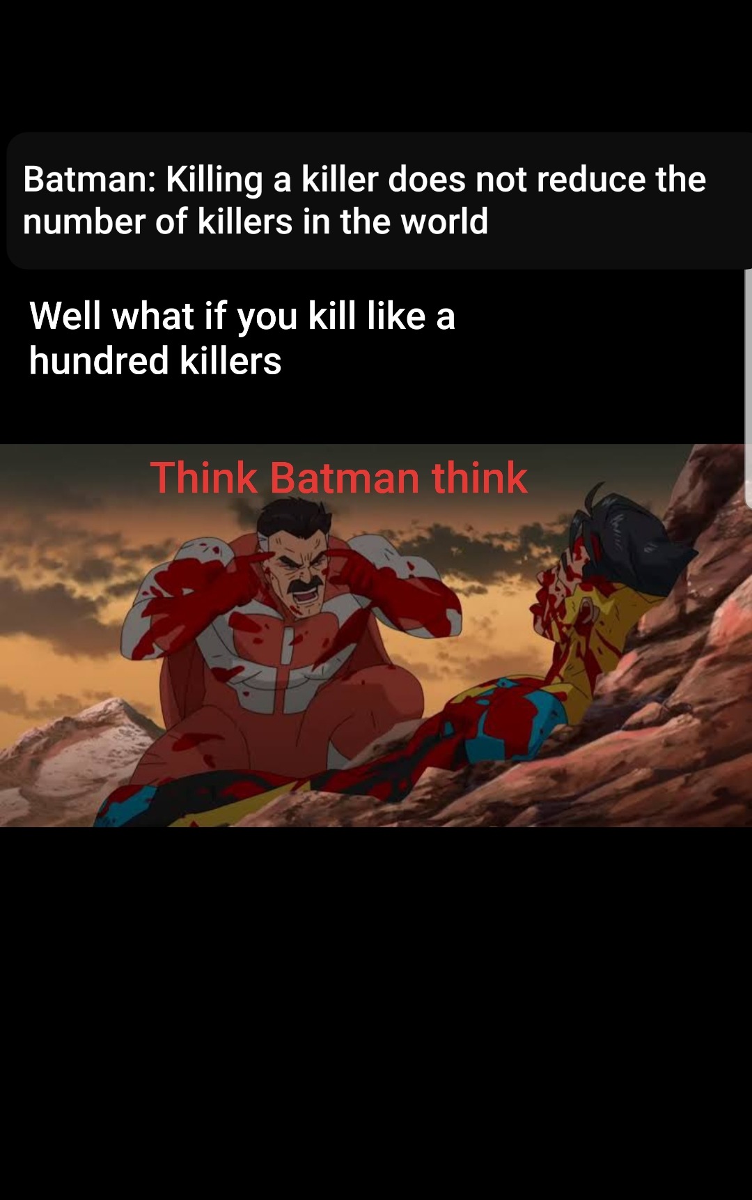 Batman is really bad at maths - meme