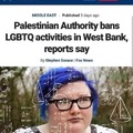 Palestine bans LGBTQ