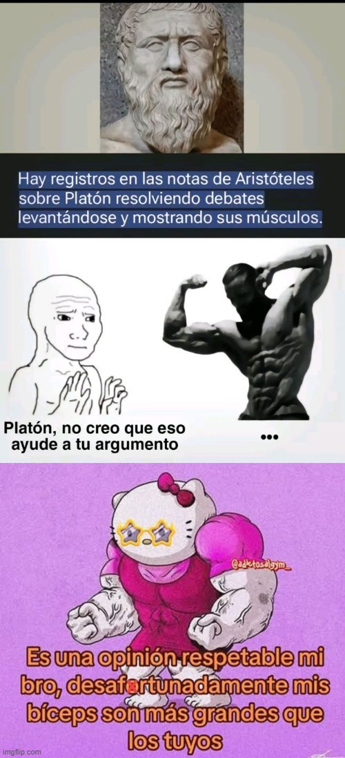 Platón el filosofo mamado - meme