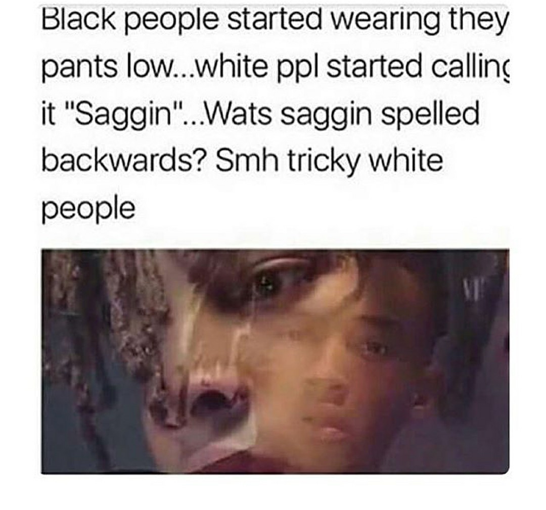Saggin or reggin? - meme