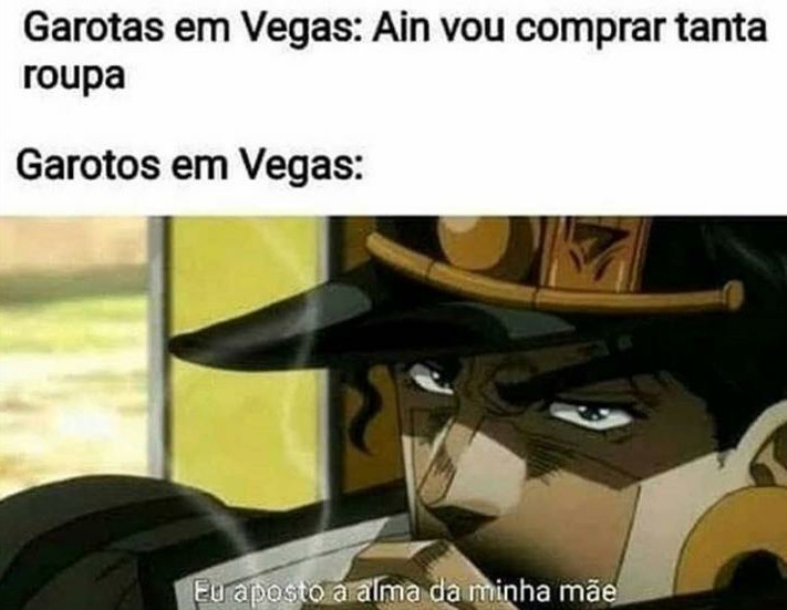 Não e de JoJo - meme