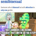 I'm not straight, I'm semibisexual