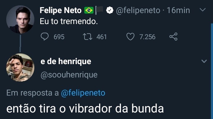 Felipe exposed Neto - meme