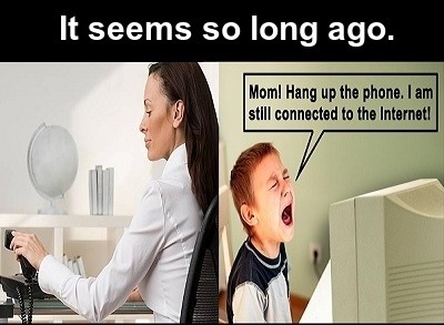 Days of dial up - meme