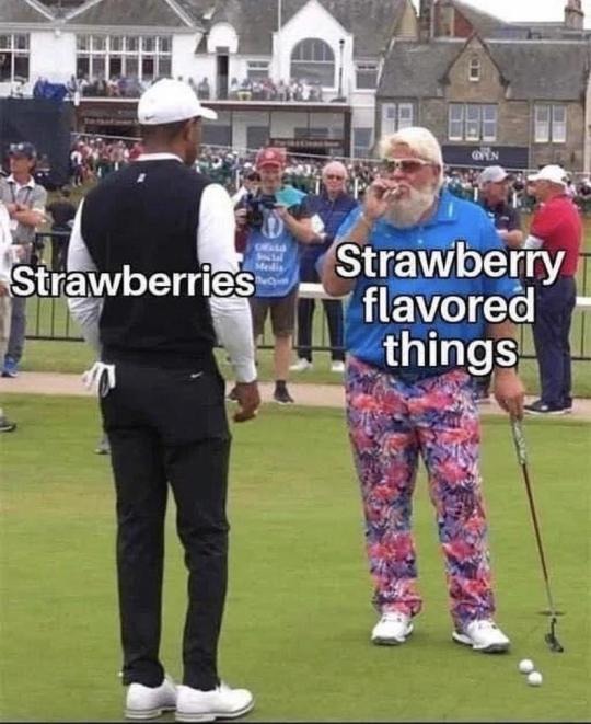 Strawberry. - meme