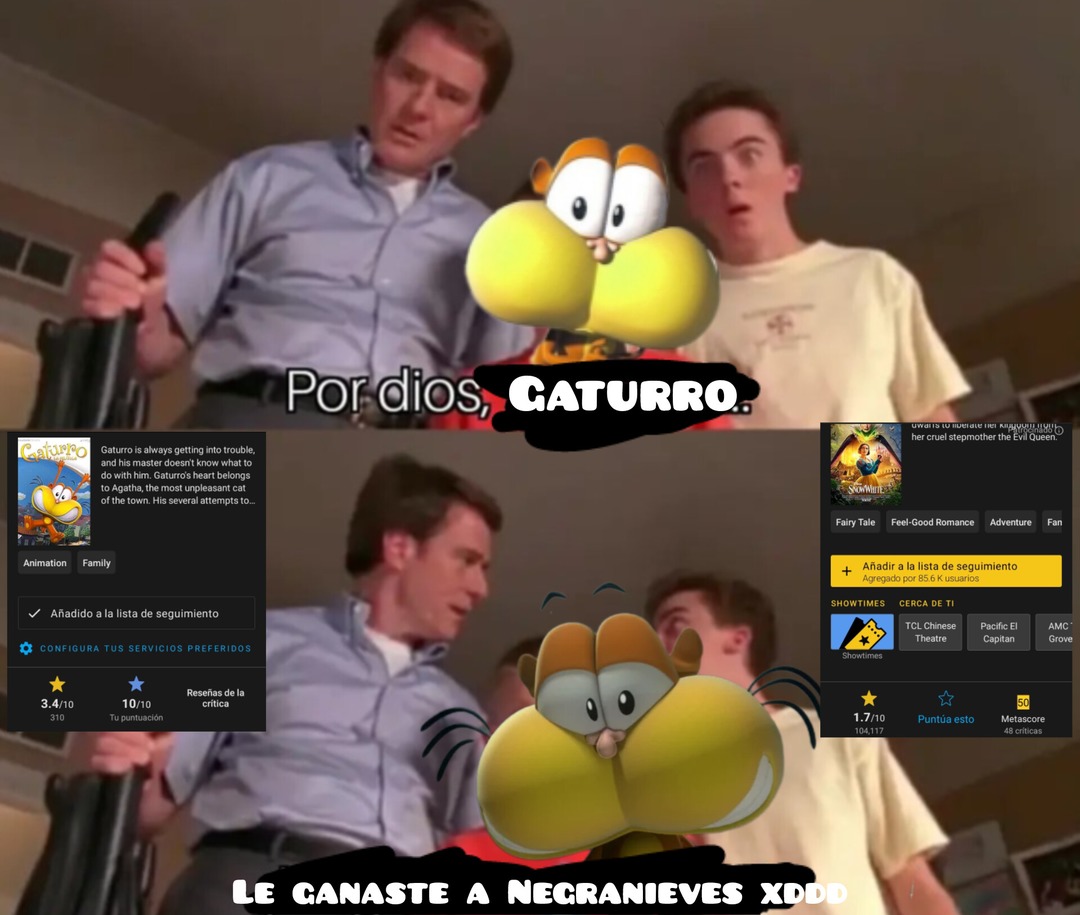 Por primera ves de que gaturro le supero a disney xD (acepten plis) - meme