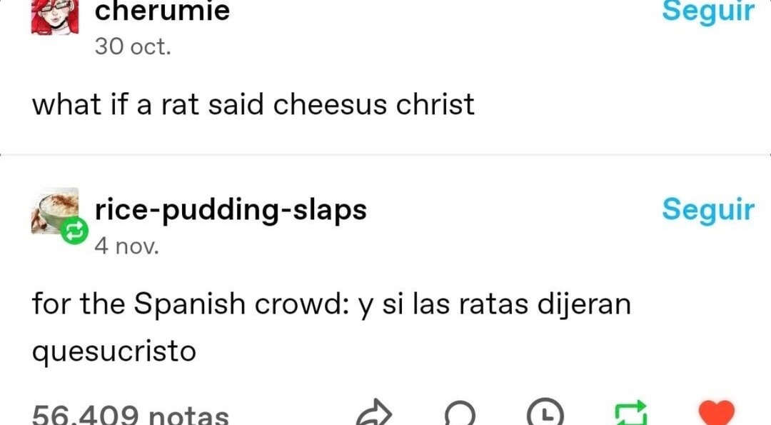 What if rats said cheesus christ. Quesucristo - meme