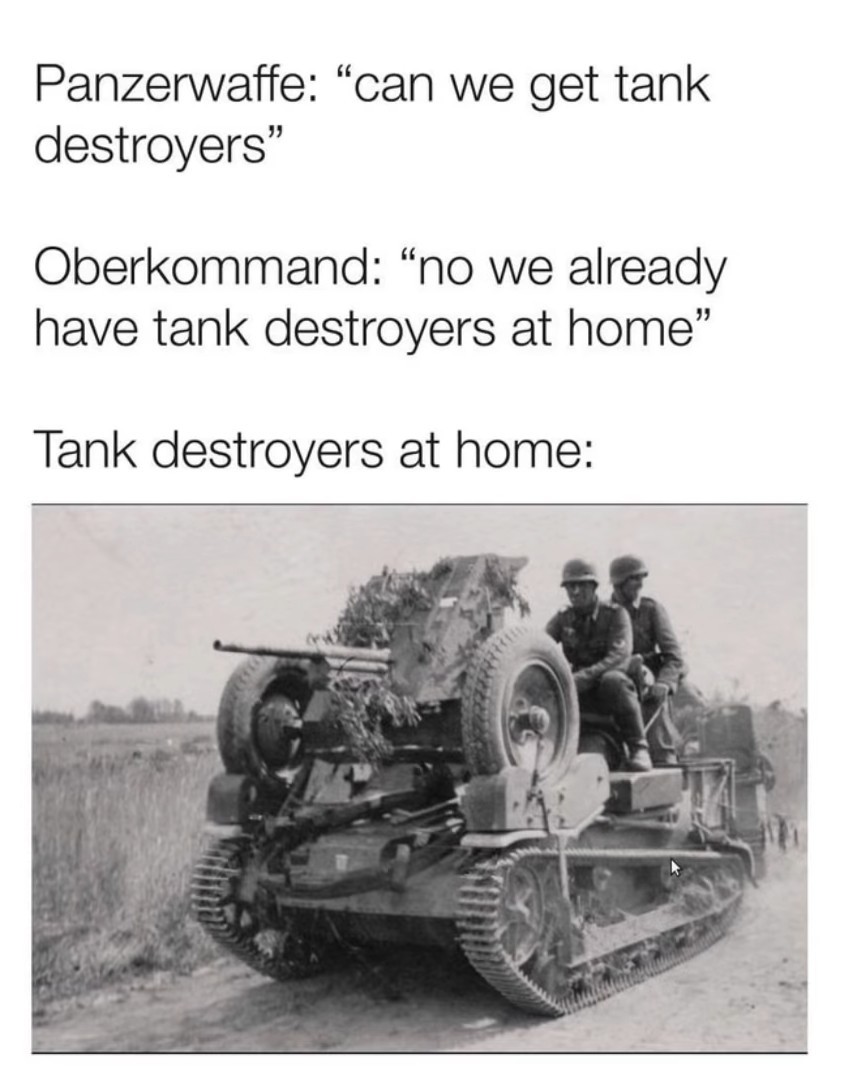 Great tank destroyer - meme