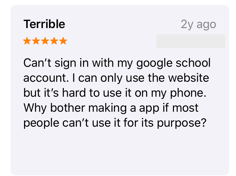 When an app is so bad you give it 5 stars - meme