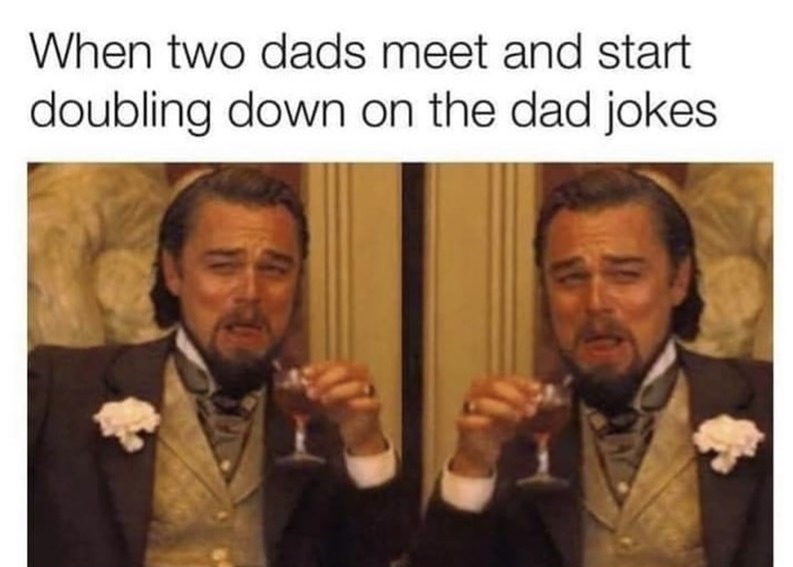 Dad jokes swap meet - meme