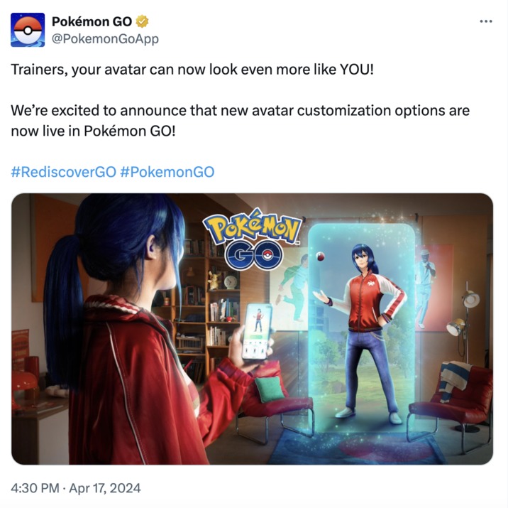 Pokemon Go avatar change controvery meme