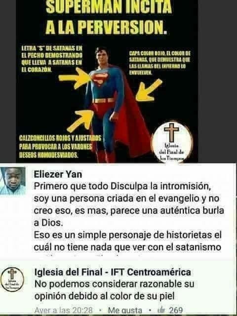 Superman no es nada católico - meme