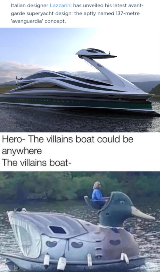 Villain boats - meme