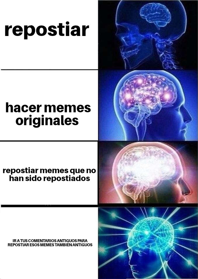 Eso es pensar fuera del repost - meme